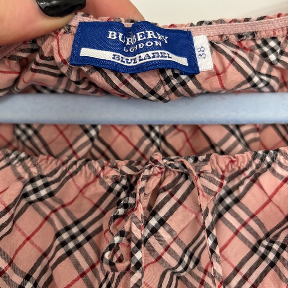 VTG Burberry Milkmaid Peasant Top - Picture 2 of 4